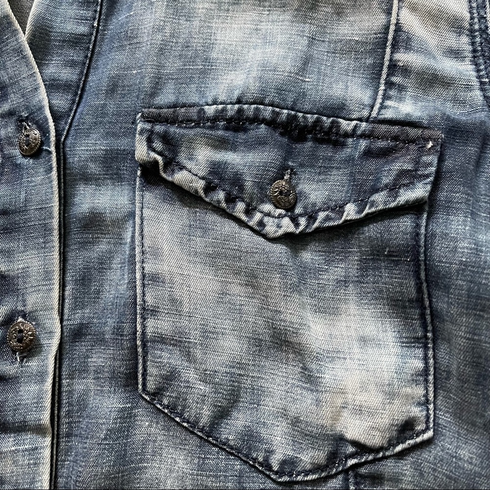 Blank NYC | Acid Wash Chambray Button Up - Picture 2 of 5